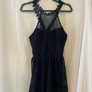 Francesca’s black dress